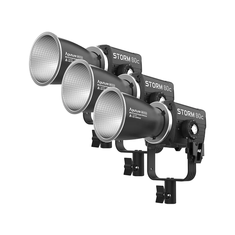 Aputure STORM 80c three-light kit